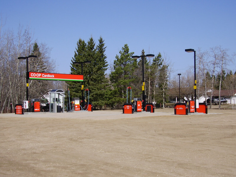 Co-Op Fueling station